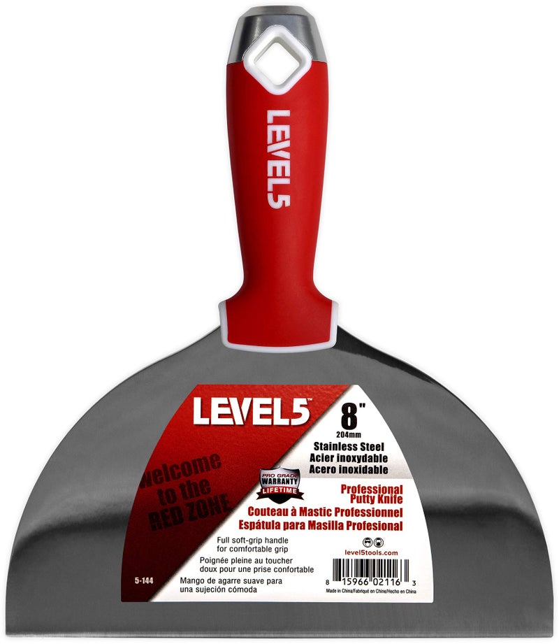 Level-5 Joint Knife Set, Stainless Steel - LEVEL5 | Pro-Grade | Sheetrock Gyprock Drywall Plasterboard | 5-602 - Image 5